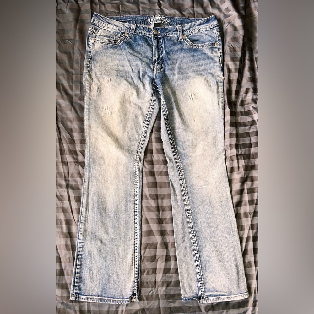 Paisley Sky light blue jeans size 18